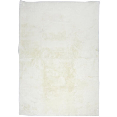 Tapis Imitation Fourrure "Fin" 120x170cm Écru