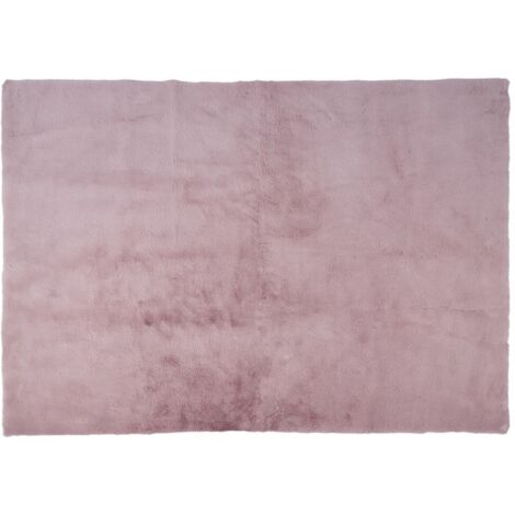 Tapis Imitation Fourrure Fin Rose 120x170cm