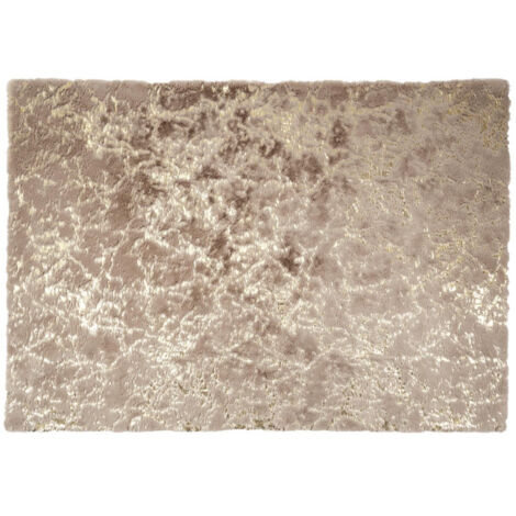 Tapis Imitation Fourrure "Negrada" 120x170cm Taupe