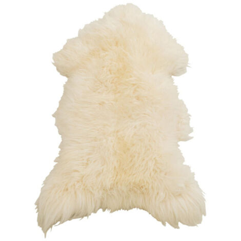 Tapis Imitation Fourrure "Peau" 70x110cm Blanc