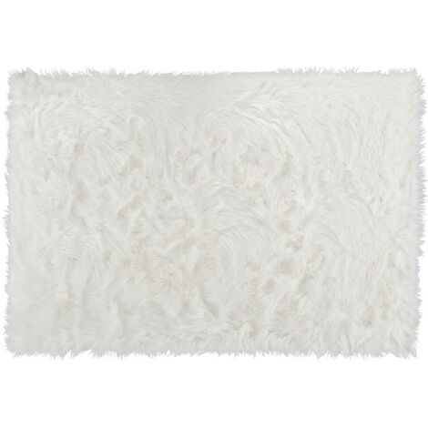 Tapis imitation peau de mouton SHEEP - 120 x 170 cm - blanc - Blanc