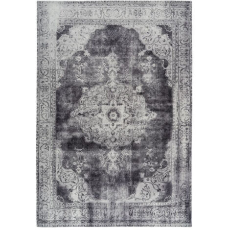 Tapis Imprimé Antique "Vintage" Gris 140 x 200 cm