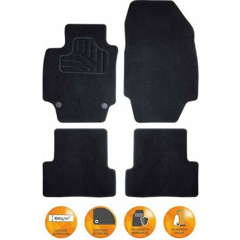 Tapis Incar Volkswagen Touran 2015 - Incar moquette noir