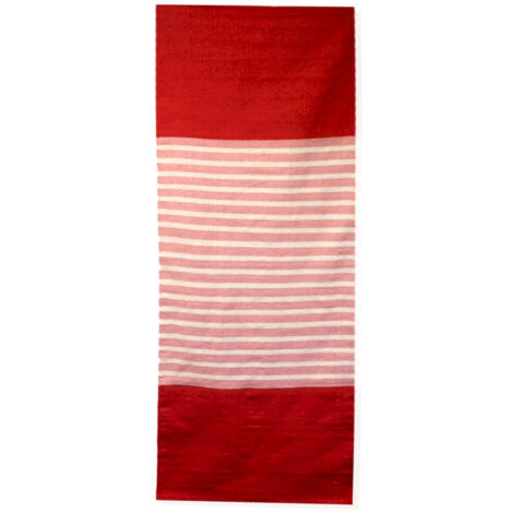 Tapis Indien en Coton - 70x170cm - Rouge/Rose- Vendu par 1