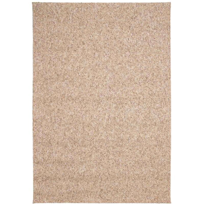 Sweeek - Tapis intérieur bouclette caramel effet chiné 120 x 170 cm