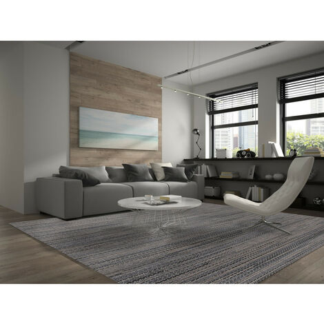 Tapis intérieur et extérieur effet sisal en polypropylène Opus Gris 120x170