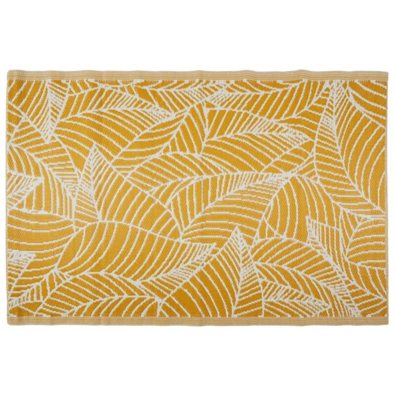 Tapis intérieur extérieur à motifs 120x180 jaune