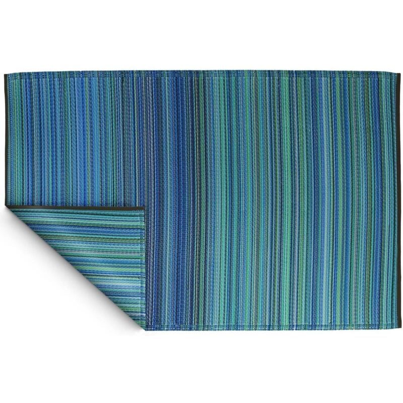 Fabhabitat - Tapis Cancun - l 120 x l 180 cm - Turquoise et vert - Livraison gratuite