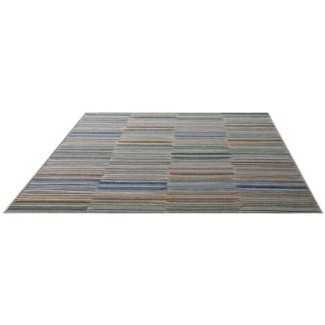 Tapis Intérieur/Extérieur - Effet Tressé Gris anthracite 140x200 cm