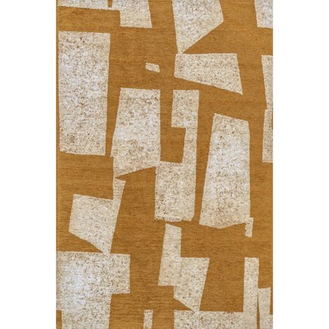 Tapis intérieur extérieur jaune antidérapant oeko tex - 80 x 150 cm