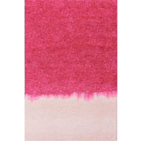 Tapis intérieur extérieur rouge dégradé antidérapant - 200 x 280 cm
