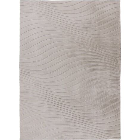 Tapis intérieur helltaupe à relief ondulé antidérapant - 150 x 80 cm