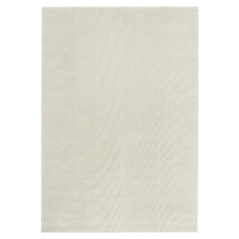 Tapis intérieur - Nazaré - Lignes écru et beige naturel - 120 x 170 cm