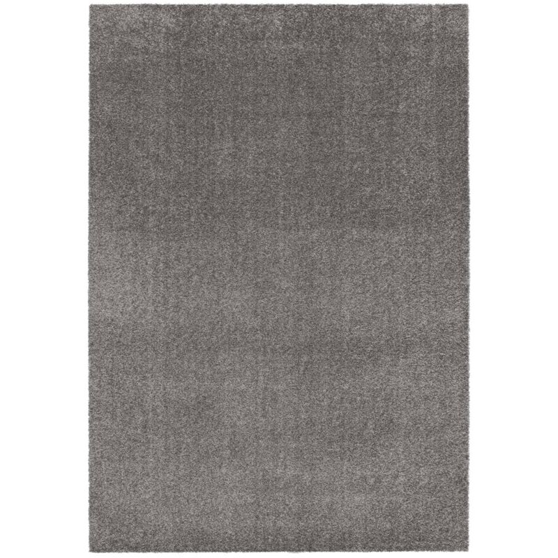 Tapis intérieur velours frisé gris anthracite. poil ras effet bouclette 200 x 290 cm