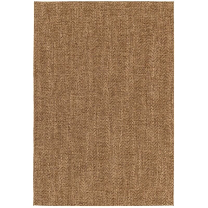 Sweeek - Tapis intérieur/extérieur effet jute coloris caramel. stabilisé aux uv 160 x 230 cm
