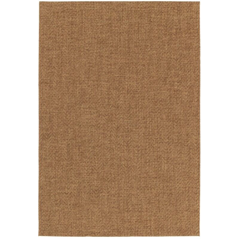 Sweeek - Tapis intérieur/extérieur effet jute coloris caramel. stabilisé aux uv 120 x 170 cm