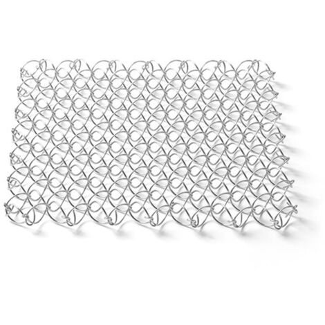 Tapis isolant pour pique-nique, dessous de verre, tapis de table anti-brûlure, tapis de camping en acier inoxydable, dessous de verre en maille à ressort,Argent,DUBUNS
