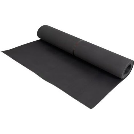 Tapis isolant RS PRO, 10m x 1m x 2mm Noir, antidérapant ( Prix pour 1 )