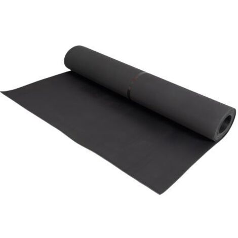 Tapis isolant RS PRO, 1m x 1m x 5mm, en Elastomère Noir, antidérapant ( Prix pour 1 )