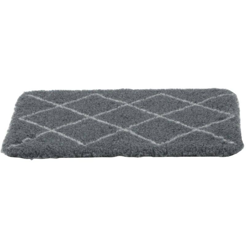 Tapis isolants pour chiens 75 x 95 cm gris avec motif berbère. Zolux