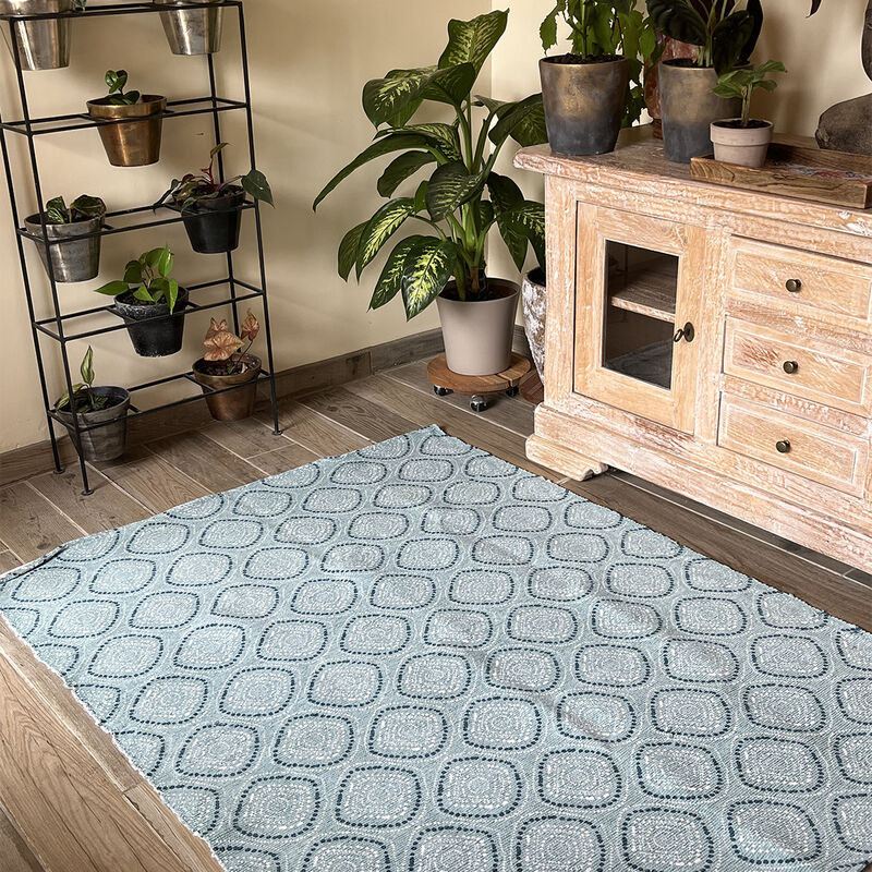 Lefebvre Textile - Tapis Jakarta Bleu Clair 120 x 170 cm