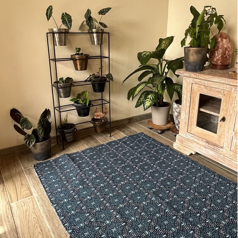 Tapis Jakarta Bleu Foncé 120 x 170 cm