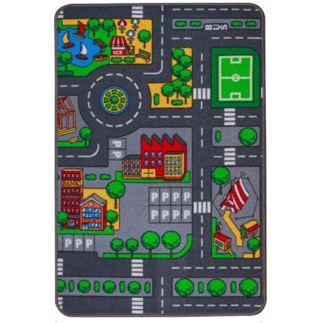 Tapis Jeu Enfant Circuit Voiture - 67x100cm
