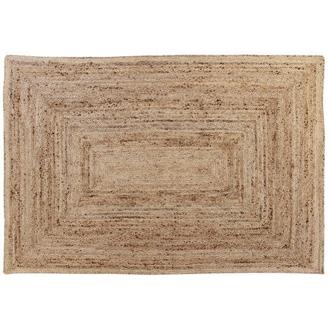 Tapis rond bicolore design rustique – Nazar rugs