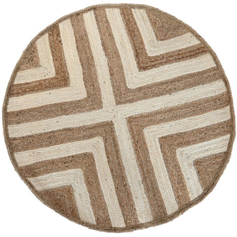 Tapis Jute Coton 120X120X1 2300 Gsm Naturel
