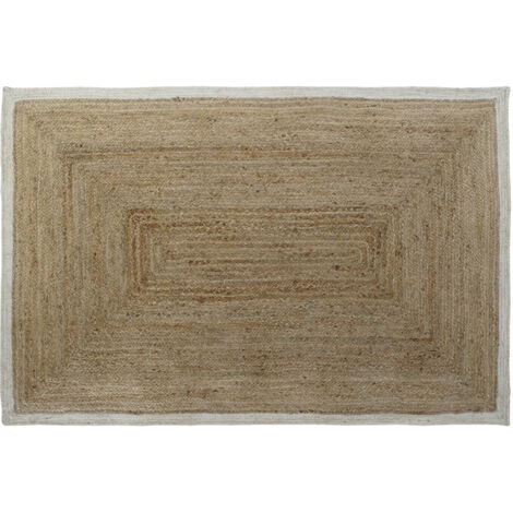 Tapis Jute Coton 200X290X1 2300 Marron Clair