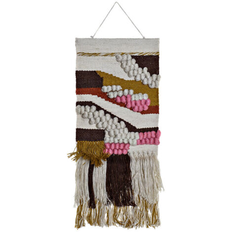Tapis Jute Coton 45X2X115 Flecos Multicolore