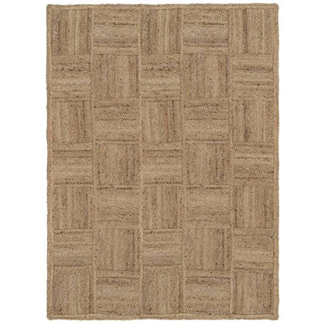 Tapis tressé en jute - naturel 200x290cm - RUSH  Tapis salle à manger, Tapis  salon, Idée pour petit salon