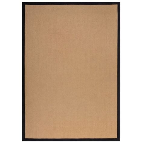FLAIR RUGS Tapis jute rectangle design Kira Noir 60x230