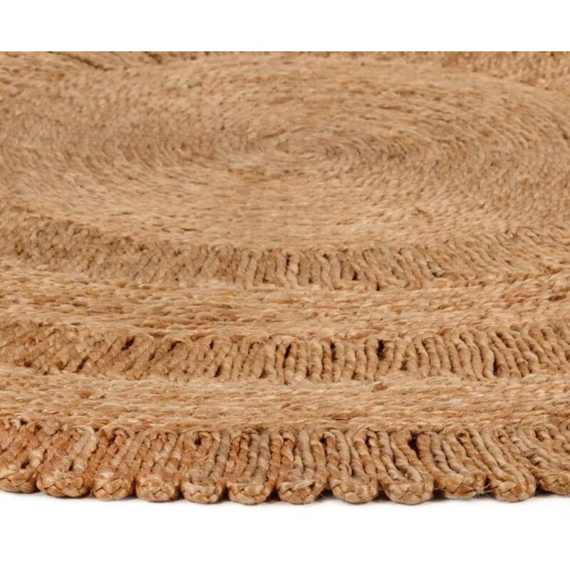 Vidaxl - Tapis Jute tressé à la main 150 cm Rond