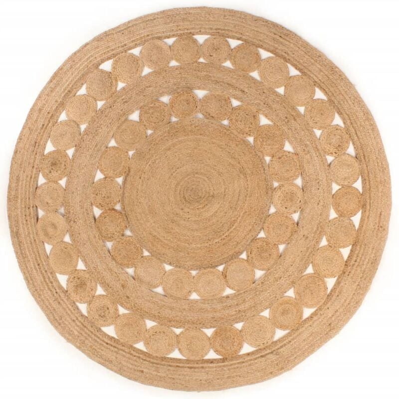 Vidaxl - Tapis Design tressé Jute 180 cm Rond