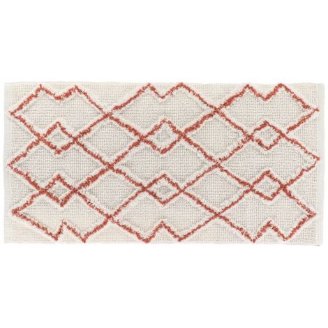 Tapis karl coton 45x90cm - terre de sienne - Tendance