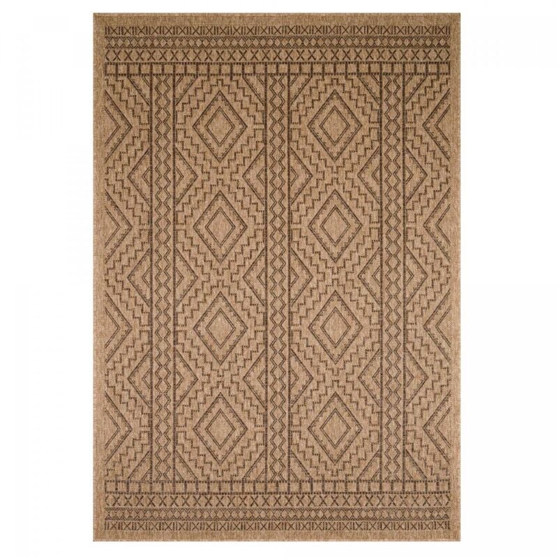 Jadorel - Tapis extérieur kilim 60x90 marron rectangle jute art 2