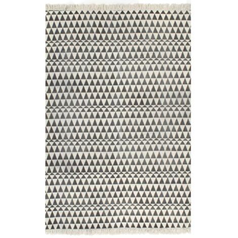 vidaXL Tapis Kilim Coton avec Motif variés Tapis de Sol Plusieurs Dimensions