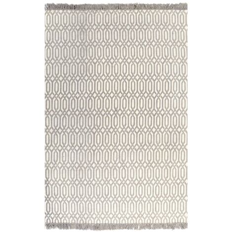 vidaXL Tapis Kilim Coton avec Motif variés Bureau Carpet  Plusieurs Dimensions