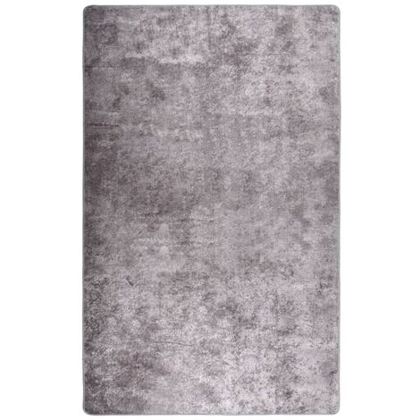 Tapis lavable antidérapant 160x230 cm Gris 2
