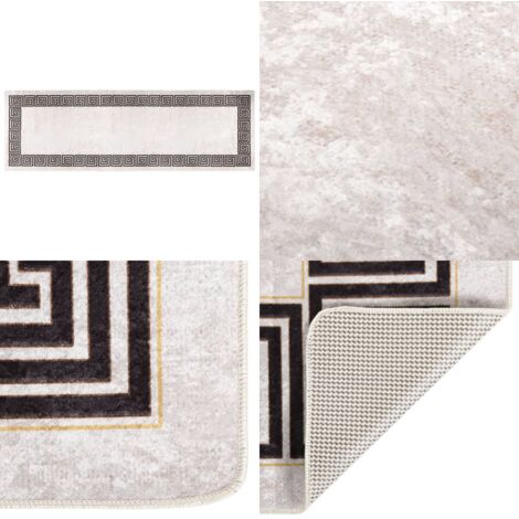 Tapis lavable antidérapant 80x300 cm Beige clair - Tapis Design - Tapis Salon - Tapis Chambre - Tapis Entrée - Tapis Moderne - Home & Living