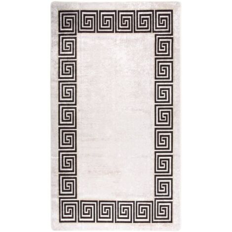 Tapis lavable antidérapant, Tapis de salon, Tapis Intérieur & Extérieur 190x300 cm Beige clair MKS39310