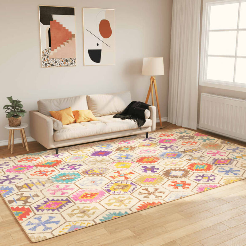 Vidaxl - Tapis lavable multicolore 190x300 cm antidérapant