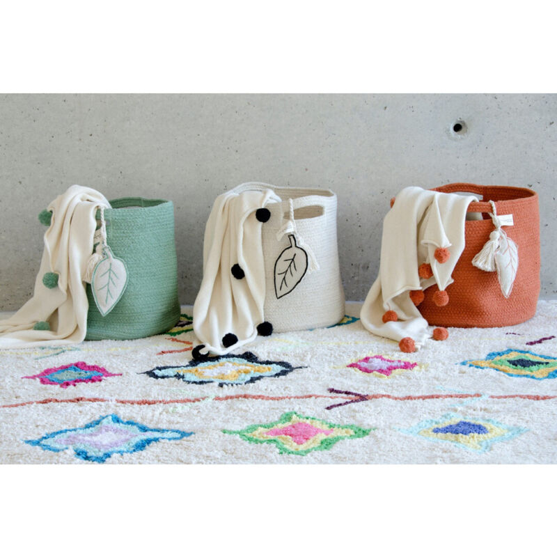 Homemaison - Tapis avec franges ethnique Kaarol Lorena Canals Crème 140x200