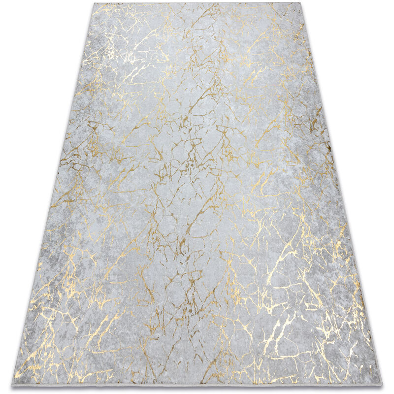 Tapis lavable miro 11111.2108 Marbre, glamour antidérapant - crème / or beige 200x290 cm