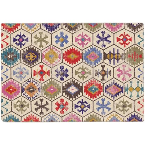Tapis lavable multicolore 160x230 cm