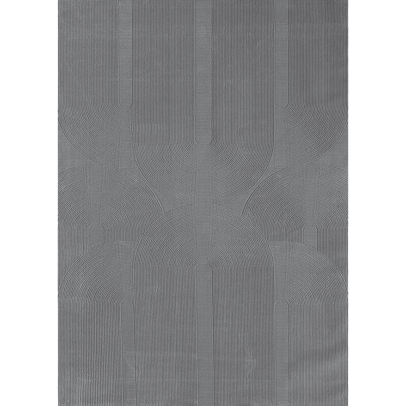 Tapis lavable couloir chambre gris arc oslo 1904 en matière recyclée 80x150 cm