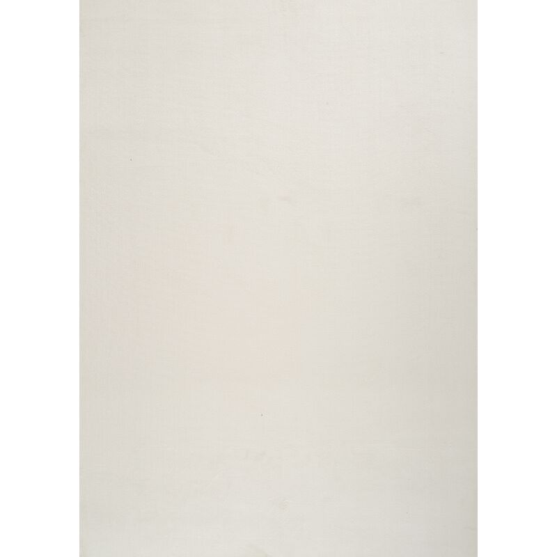 Toutapis - Tapis couloir lavable en machine uni vegas - Crème, rectangle, 80x300 cm