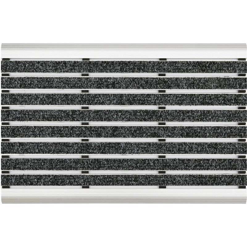 Paillasson en aluminium Elegant Mat Avec lattes en caoutchouc 45 x 75 cm