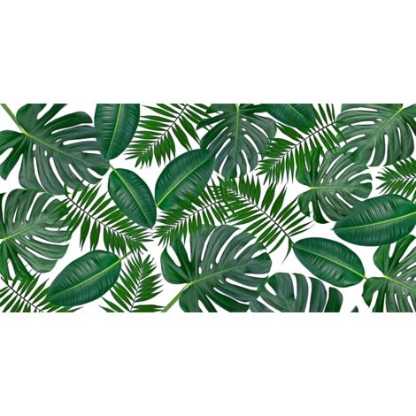 Tapis magnétique pour cache radiateur Feuilles de Monstera 60x100cm